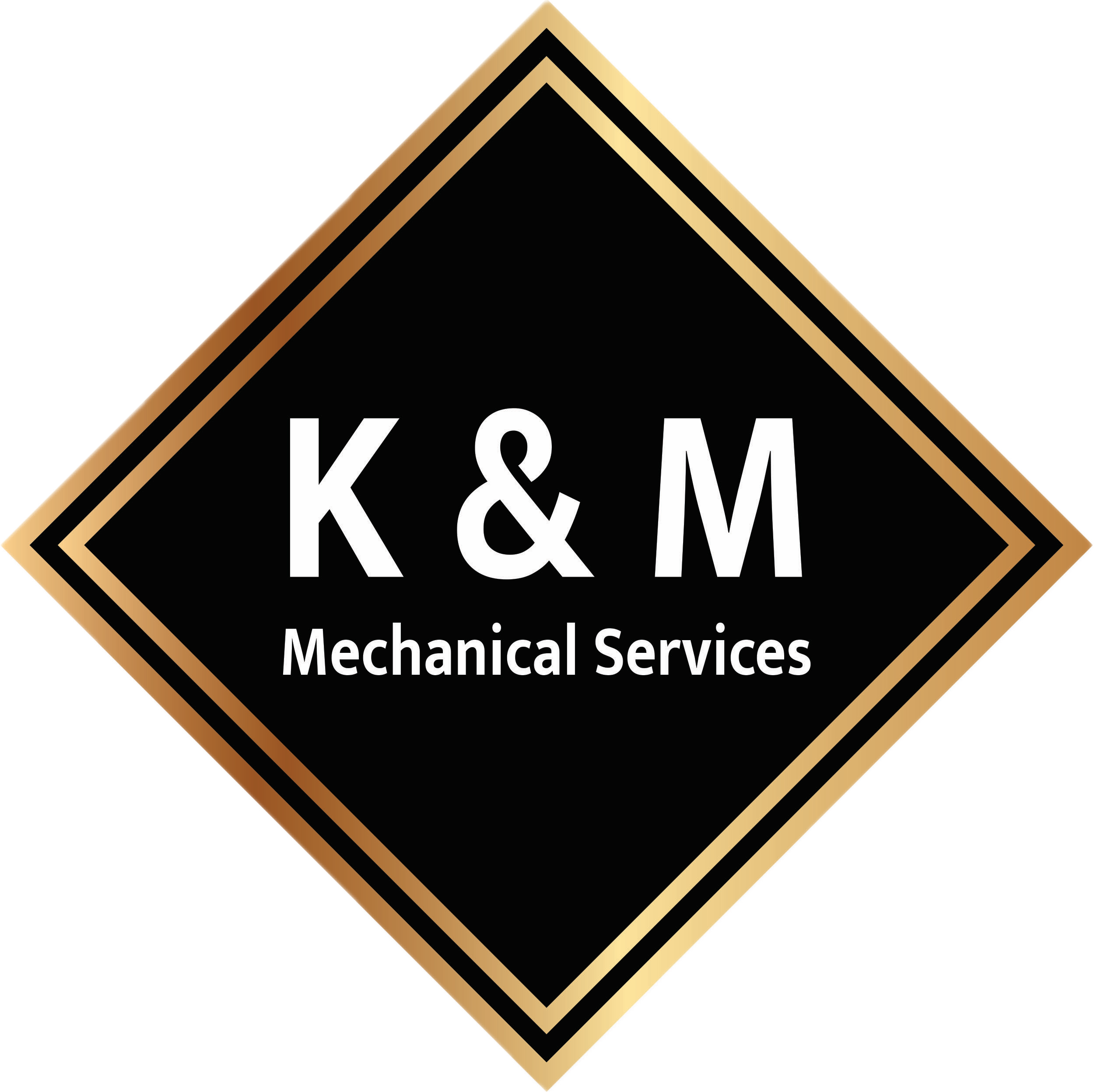 K&M Mechanical Services technicians working on HVAC system